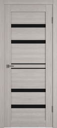 Межкомнатная дверь VFD Atum Pro 26 Stone Oak стекло лакобель черное black gloss