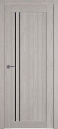 Межкомнатная дверь VFD Atum Pro 33 Stone Oak стекло лакобель черное black gloss