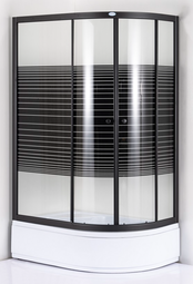 Душевой уголок Дана 504 B L 120x80x203 левая прозрачное стекло с рисунком