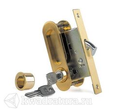 Ручка с механизмом ключ Archi для раздвижной двери матовое золото