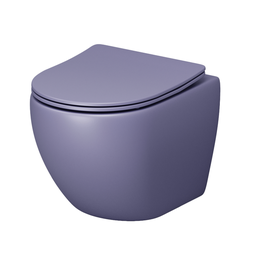 Унитаз подвесной безободковый Grossman Color GR-4455LIMS фиолетовый матовый сиденье микролифт