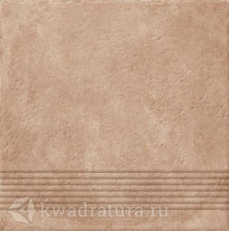 Керамогранит Cersanit Carpet ступень темно-бежевая 29,8x29,8 см CP4A156