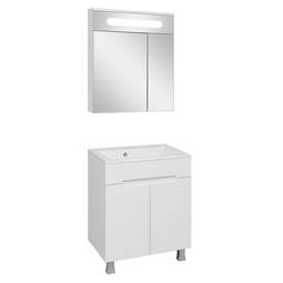 Комплект мебели для ванной Aqua de Marco Olivia 65 белый напольный 2 двери