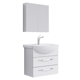 Комплект мебели для ванной Aqwella Аллегро 65 белый подвесной