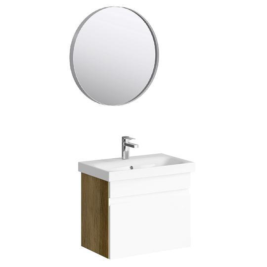 Комплект мебели для ванной Aqwella Smart 60 дуб балтийский