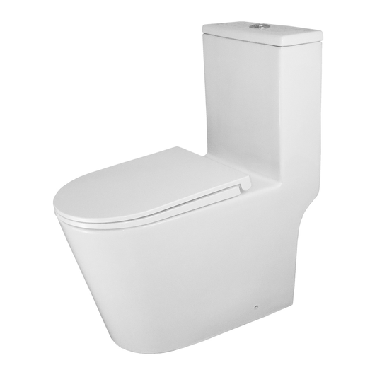 Унитаз-моноблок безободковый Azario Scala AZ-8101 сиденье микролифт