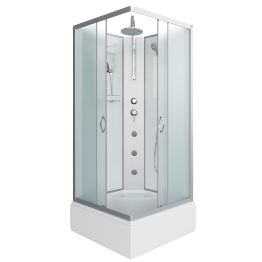 Душевая кабина Niagara Classic NG-1108-14BKTG 90x90x210-240 матовое стекло без крыши