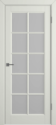 Межкомнатная дверь VFD Stockholm Classic Glanta Magnolia стекло сатин white cloud