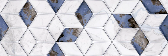 Настенная плитка Primavera Tiziana Aqua Decor 04 DG05-04 30x90 см