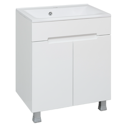 Тумба с раковиной Aqua de Marco Olivia 65 белая напольная 2 двери