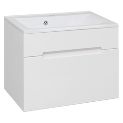 Тумба с раковиной Aqua de Marco Olivia 65 белая подвесная 1 ящик