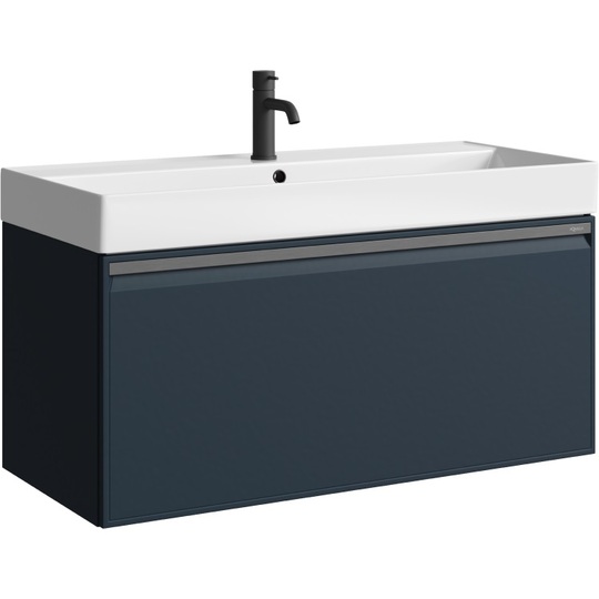 Тумба с раковиной Aqwella Pure 100 серый