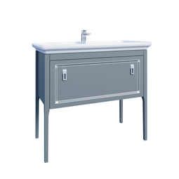 Тумба с раковиной Azario Rio 85 серый матовый