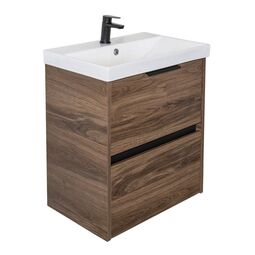 Тумба с раковиной Comforty Селенга 50 дуб темно-коричневый