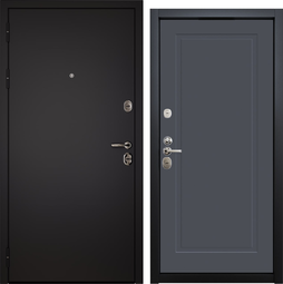 Входная дверь VFD Comfort Termo Flat 1 Букле графит/Loft Dark
