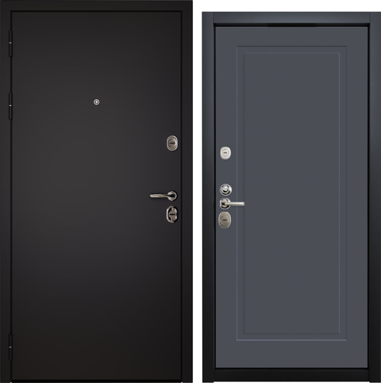 Входная дверь VFD Comfort Termo Flat 1 Букле графит/Loft Dark