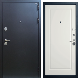 Входная дверь VFD Expert Pro 3K Букле черный/Glanta Midwhite