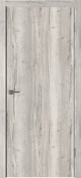 Межкомнатная дверь VFD Urban Z Dakota Oak ДГ матовая алюминиевая кромка silver edge