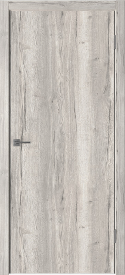 Межкомнатная дверь VFD Urban Z Dakota Oak ДГ матовая алюминиевая кромка silver edge