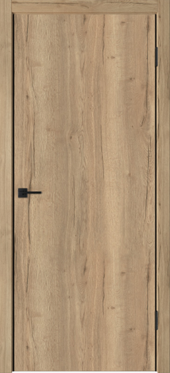 Межкомнатная дверь VFD Urban Z Texas Oak ДГ матовая алюминиевая черная кромка black edge