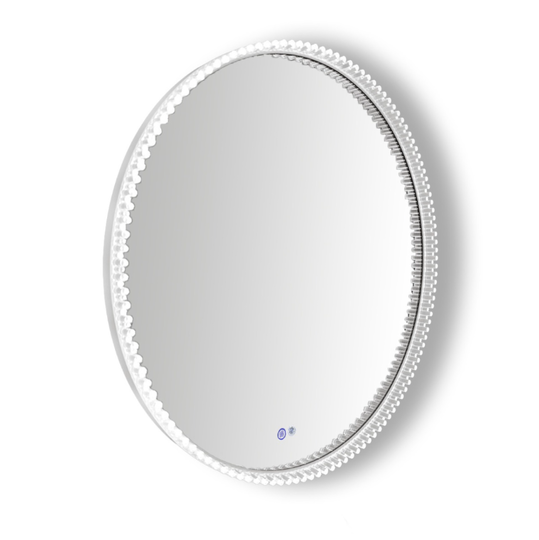 Зеркало Azario Лайвли D800 с подогревом и подсветкой белый матовый